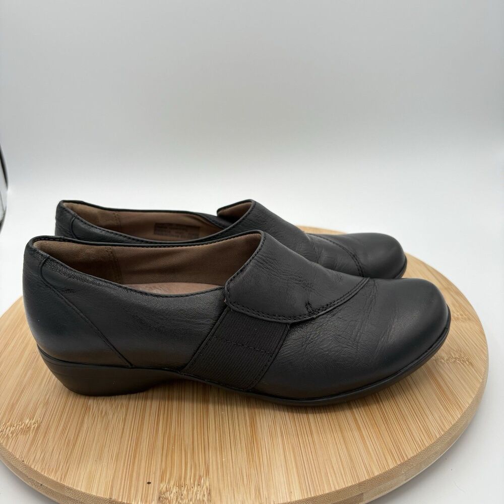 Dansko Fae Slip On Loafer Comfort Shoe Black Leather Womens US 5.5-6 EU 36